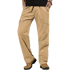 Pantalones de hombre para uso en exteriores, pantalones informales para hombre, ropa de entrenamiento, pantalones de algodón 100% para hombre subidos por Dress Sports - Product Image 4