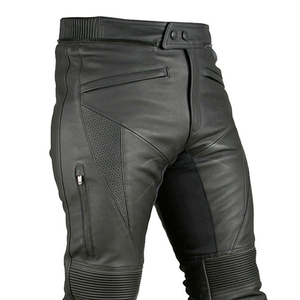 Servicio OEM de alta calidad de cuero genuino Pantalones de carreras de motos Motocicleta Auto Racing Wear Hombres Pantalón de cuero personalizado - Product Image 4