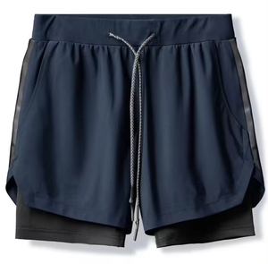 Shorts de sport personnalisés de haute qualité pour hommes, séchage rapide, respirants, anti-plis, pour fitness, basketball et usage décontracté - Product Image 1