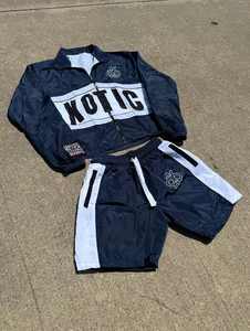 Ropa de calle bordada con logotipo personalizado de fábrica, chándal de 2 piezas para hombre, Conjunto de jogging para hombre, ropa deportiva, conjuntos de talla grande para hombre - Product Image 2