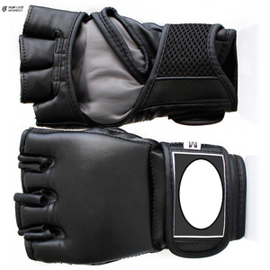 Guantes de combate MMA de entrenamiento profesional de cuero PU 2025, diseño de logotipo impreso personalizado, cierre de soporte de muñeca, guante de lucha MMA - Product Image 6