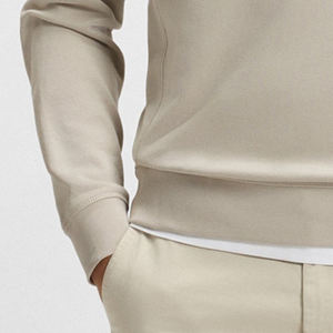 Sudadera para Hombre con Logotipo Personalizado, Diseño de Manga Larga, Cuello Alto, Material de Algodón Terry, Corte Holgado, 2026 - Product Image 3