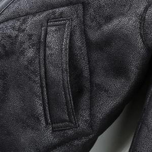 Veste en cuir vintage décontractée de conception personnalisée OEM pour hommes style extérieur moto veste en cuir PU pour hommes - Product Image 3