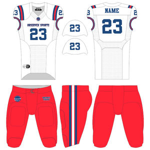 Ensemble de football américain personnalisé pour les jeunes Maillot Hommes Femmes Entraînement Sports Sublimation Conceptions Col V Maille Uniforme de football américain - Product Image 3