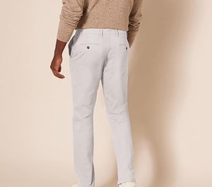 Pantalon chino en toile léger et formel à taille haute, pantalon sur mesure pour homme, respirant, vêtements de golf en plein air, pantalon chino pour homme - Product Image 3