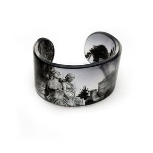 จิวเวลรี่สร้อยข้อมือแฟชั่นกำไลข้อมือกำไลแฟชั่นกำไลข้อมือแฟชั่นขนาดใหญ่อินเทรนด์ใหญ่ใหญ่ใหญ่เกินจริงหลายสีอะคริลิคเรซิ่น - Product Image 3