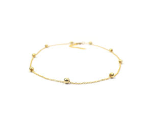 Belles perles en laiton avec cadeau à la mode plaqué or fait à la main pour le collier de chaîne de perles de la Saint-Valentin - Product Image 4