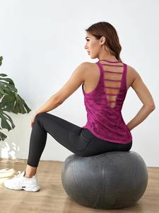 Nueva camiseta sin mangas para mujer, ligera, transpirable, informal, sin mangas, logotipo personalizado, OEM, ODM, camisetas sin mangas activas - Product Image 3