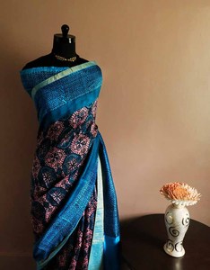 Saris en soie pure Kanchipuram et Kanjeevaram sur mesure, 100% soie, fabriqués avec le soie Mark, idéal pour être offert en cadeau de mariage - Product Image 6