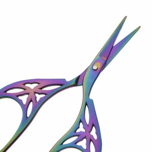 1 paire de ciseaux rétro en acier inoxydable de 4,2 pouces pour la couture et la broderie - Product Image 2