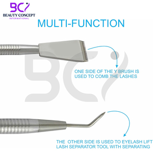 Kit de rehaussement de cils noir avec peigne, kit de teinture et recourbe-cils, bâtonnet de permanente pour cils avec peigne de séparation pour extensions de cils - Product Image 4