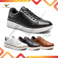 Chaussures de course décontractées pour hommes, style streetwear, légères, doublure en cuir véritable, respirantes, durables, confortables pour l'extérieur, automne-printemps