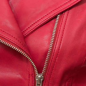 Premium Quality Women's Casual Leather Jackets Breathable Comfortable Satin <b>Fabric</b> Front Zip Custom Colors Autumn Season - Product Image 6