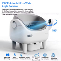 Meilleure Litière Automatique pour Chat avec Caméra HD IA 1080P, Reconnaissance des Chats, Style Ouvert, Sans Odeur, Personnalisable