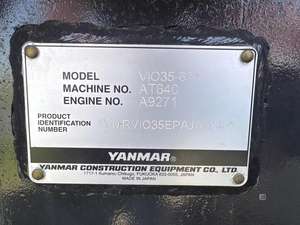 Mini-excavatrice hydraulique sur chenilles d'occasion Yanmar VIO35-6A à bas prix, en stock, à vendre à bon prix - Product Image 2
