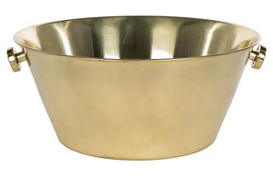 Seau à glace en laiton fabriqué à la main avec poignée pour une utilisation pratique et une touche royale à la présentation des boissons de célébration - Product Image 2