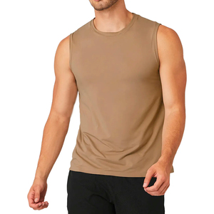 Débardeur court côtelé personnalisé à marque privée pour femme, grande taille, blanc, dos nageur, pour homme - Product Image 1