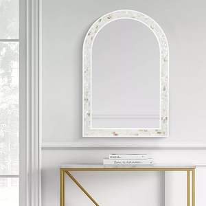Miroir de luxe incrusté de nacre à bas prix Accent mural élégant pour chambre et dressing Au prix le plus bas - Product Image 3