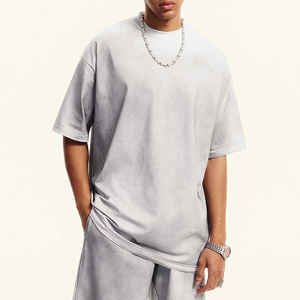 Venta al por mayor 100% algodón hombres camisetas de manga corta de gran tamaño con logotipo personalizado de impresión ropa de calle estilo de bajo precio - Product Image 1