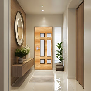 Porte en PVC moderne, durable, imperméable, anti-termite, pour salle de bain, chambre, cuisine, bureau, utilisation OEM, taille et couleur personnalisées - Product Image 1