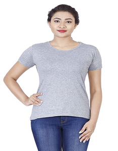 Las mujeres verano Casual al por mayor 100% algodón/poliéster cuello de alta calidad de moda camisetas Logotipo de impresión personalizado camisa bordado - Product Image 4