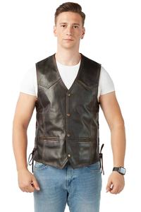 Gilet tactique d'hiver pour hommes avec des caractéristiques coupe-vent respirantes en cuir véritable personnalisées de haute qualité - Product Image 3