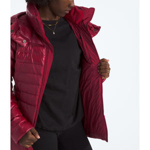Chaqueta acolchada de Invierno para mujer de calidad superior superventas Color sólido con cierre de cremallera Logotipo frontal resistente al agua Suministro ODM - Product Image 4