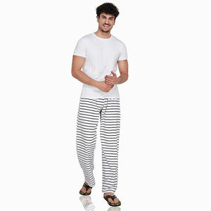 Adjustable Waist Night Pajama Men's <b>Trouser</b> Pants Customized Classic Sleeping <b>Trouser</b> Men's <b>Loose</b> Straight Lounge Pants - Product Image 5