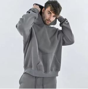 Sudadera con capucha de diseño de logotipo personalizado French Terry de algodón 100% para hombre - Product Image 1
