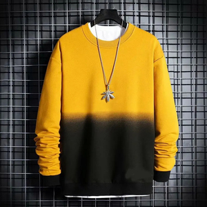 เสื้อสเวตเตอร์ผ้าฝ้าย100% สำหรับผู้ชายเสื้อคอกลมสีพื้นมีลวดลายตามสั่งสำหรับฤดูหนาวสินค้าใหม่ - Product Image 4