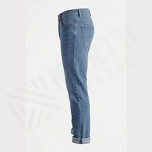 Pantalones Vaqueros Casuales para Hombre, Corte Clásico, Color Personalizado, Estilo Holgado, Largos, de Algodón, con Personalización al por Mayor - Product Image 3