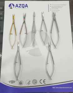 Ciseaux à ressort micro, droits et courbes, en acier inoxydable, pour la coupe des poils du visage, des narines et des sourcils, outil de toilettage - Product Image 6