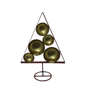 Fancy Design Iron T Lite Holder W/2 T Lite Gold Foil Uso para decoración navideña y decoración de iluminación de mesa - Product Image 3