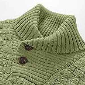 Haute qualité hommes à manches longues hiver chaud tricots haut anti-rides caractéristique polyester pull - Product Image 2