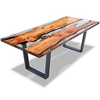 Grande Table basse en bois marron foncé, sculpture sur le côté, élégante Table de canapé Vintage