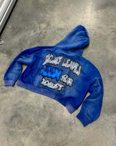 เสื้อมีฮู้ดสำหรับซักกรดแขนแร็กแลนแบบย้อนยุคย้อนยุคลายโลโก้ออกแบบได้ตามต้องการ - Product Image 4