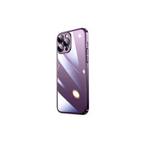 Funda Protectora Rígida de PC Color Morado Oscuro de la Serie KHYR Riksos para iPhone 14 Pro, Funda para Teléfono Móvil con Marco de Color Premium - Product Image 1