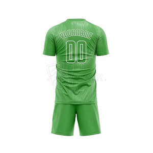 Uniforme de football respirant à manches courtes de qualité supérieure, personnalisé pour adultes unisexes, avec couleurs et design sur mesure - Product Image 2