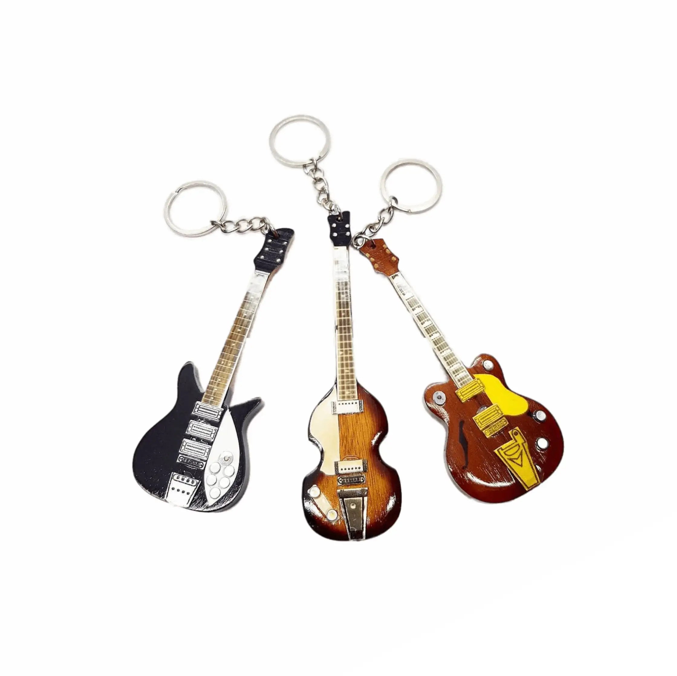 miniature guitar keychain decoration for keychain and keyring souvenir accessories