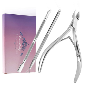 กรรไกรตัดเล็บโพไดอะทริสต์แบบมืออาชีพชุดอุปกรณ์ทำเล็บ3ชิ้นสแตนเลสเป็นมิตรกับสิ่งแวดล้อมพร้อมที่กำจัดหนังกำพร้า - Product Image 3
