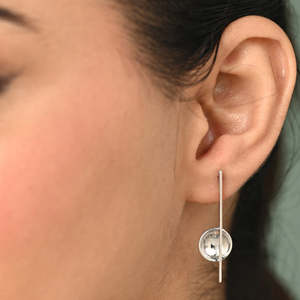 Compre Pendientes de Plata de Ley 925 de Primera Calidad para Mujer, con Oro, Zafiro, Circonita y Perla, Modernos, para Compromiso, Boda, Aniversario, Regalo de Fiesta - Product Image 4