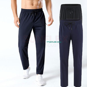 Ropa de práctica de alta calidad, pantalones de entrenamiento para hombres, pantalones de entrenamiento rectos de Color sólido a la venta - Product Image 2