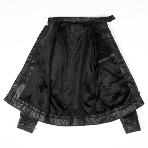 2020 nouvelle mode hommes véritable peau de mouton en cuir veste col montant à manches longues hiver manteau automne mode - Product Image 3