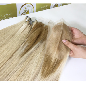 Perruques en cheveux humains de qualité supérieure, avec dentelle frontale, ombre, couleur claire, HD transparente, personnalisables, pour femmes noires, cheveux vietnamiens Remy - Product Image 4