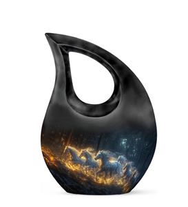 Horse Metal <b>Urn</b> <b>for</b> <b>Ashes</b> Women Cremation <b>Urns</b> <b>for</b> Human <b>Ashes</b> <b>Mini</b> <b>Urns</b> Adult Male Man Small <b>for</b> Human <b>Ashes</b> Custom Size - Product Image 1