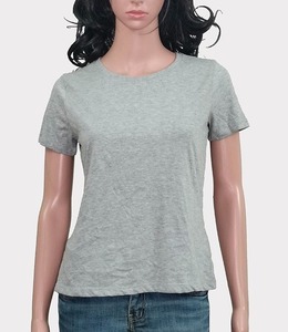 2025 nueva camiseta de algodón para mujer moda Casual suave sensación logotipo personalizado impreso todos los días Top a granel al por mayor - Product Image 1