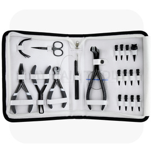 I Tip Hair Extension Tools Kit Met Lus Haak Kralen Tang Draden C Vorm Naalden Rvs Trekhaak Alligator Clips - Product Image 1