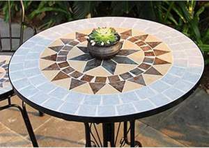 Mesa de Mosaico Artístico Premium, Textura Natural, Diseño Moderno, Hecho a Mano, Ecológico, para Celebraciones de Diwali, Uso en el Hogar y Restaurantes - Product Image 2