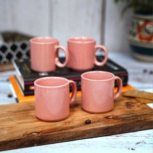 Ensemble de 2 mugs à café roses, ustensiles de service et spatules à salade en bois durables, faits à la main - Product Image 4