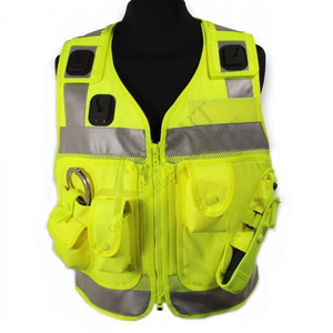 Gilet réfléchissant de sécurité multifonctionnel à haute visibilité Gilet de sécurité à fermeture éclair frontale à bas prix Gilets de sécurité Hi Viz Workwear Vest - Product Image 1